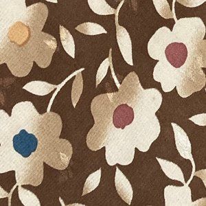 VINTAGE MORI JACQUARD TEXTURED ABSTRACT PRINT MENS TIE FLOWERS